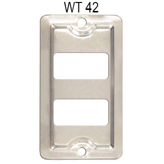 Tampa p/ 2 tomadas RJ45